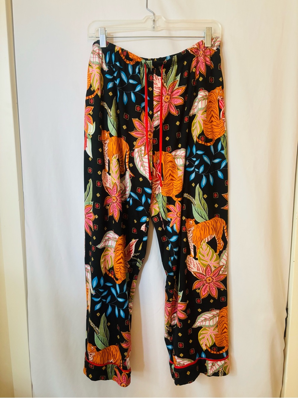 Room Service Tiger Print Wide Leg Lounge Pants